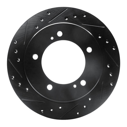 R1 Concepts R1 91-98 Chevrolet Tracker Front Left Drilled & Slotted Black Brake Rotor