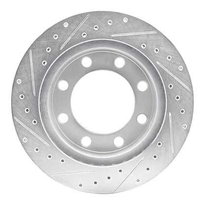 R1 Concepts R1 89-93 Dodge W350 Front Right Drilled & Slotted Silver Brake Rotor