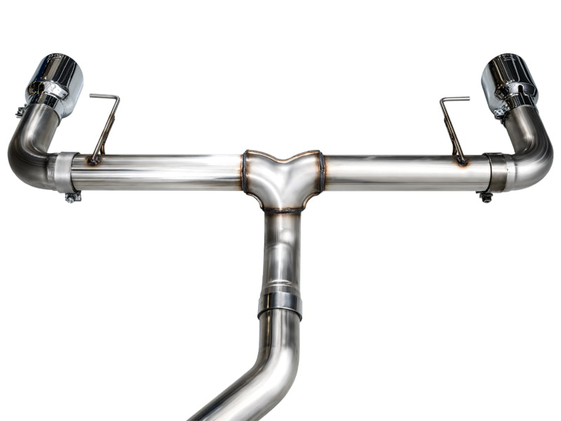 AWE Tuning 19-23 BMW 330i / 21-23 BMW 430i Base G2X Track Edition Axle-Back Exhaust - Chrome Silver