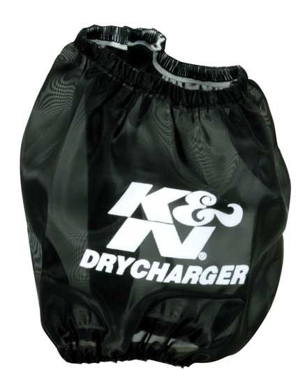 K&N Engineering K&N Drycharger Air Filter Wrap-Round Tapered Black 4.75in Base ID x 4.5in Top ID x 4.75in H