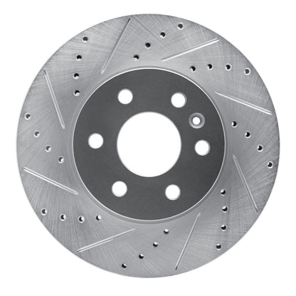 R1 Concepts R1 15-20 Chevrolet Colorado Front Left Drilled & Slotted Silver Brake Rotor