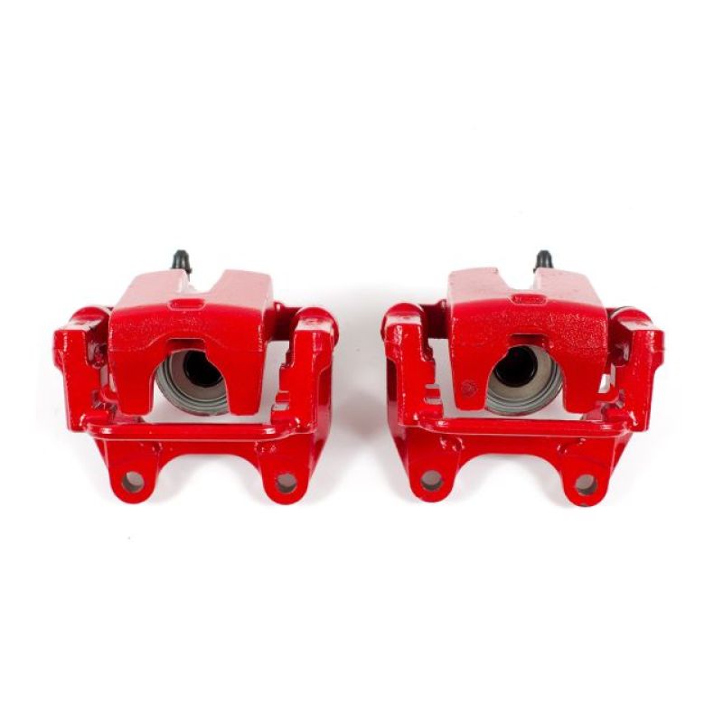 PowerStop Power Stop 09-10 Dodge Challenger Rear Red Calipers w/Brackets - Pair