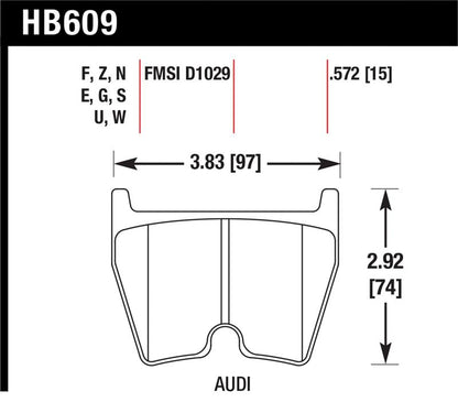 Hawk Performance Hawk 08-15 Audi R8 DTC-70 Race Front Brake Pads