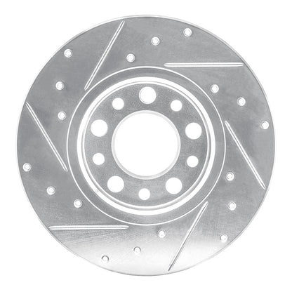R1 Concepts R1 15-25 Alfa Romeo Tonale Rear Right Drilled & Slotted Silver Brake Rotor