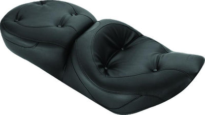 Mustang Motorcycle Mustang 97-07 Harley Road King, 06-07 Road Glide, 00-05 Eagle Touring 1PC Seat Regal - Black