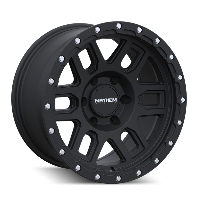 Mayhem 8304 Delta 17x9 / 5x127 BP / -12mm Offset / 78.1mm Hub Matte Black Wheel