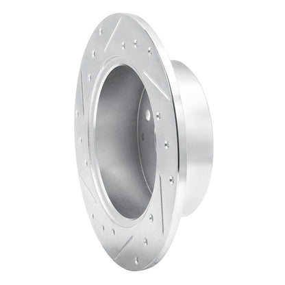 R1 Concepts R1 95-98 Acura TL Rear Right Drilled & Slotted Silver Brake Rotor