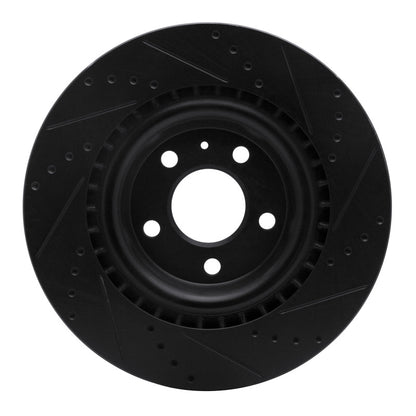 DFC 08-25 Audi A6 ALLROAD Rear Left Drilled & Slotted Black Brake Rotor