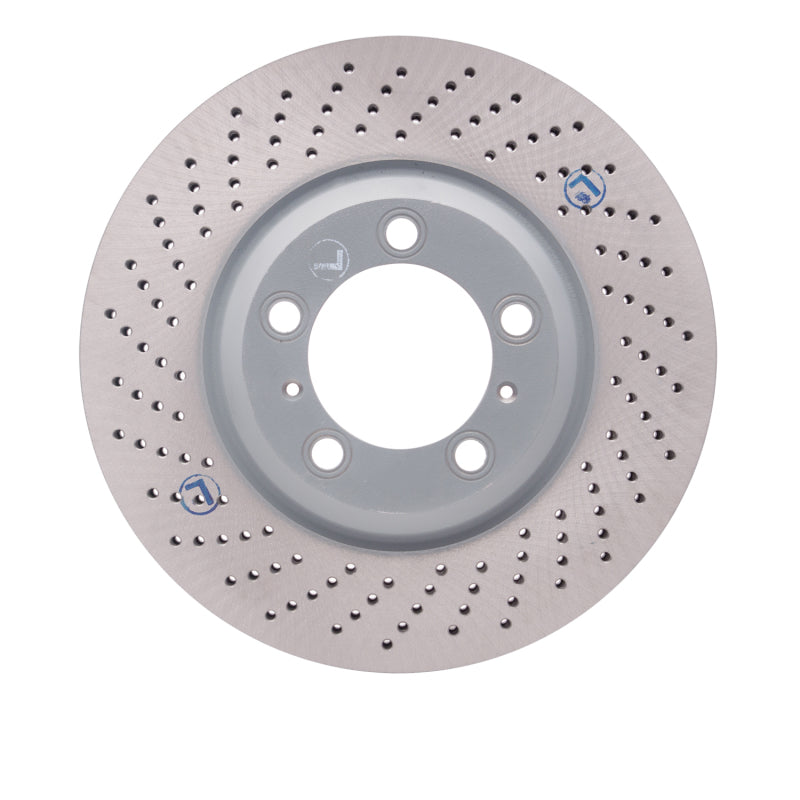 DFC 02-08 Porsche 911 Left Front Drilled Hi-Carbon Alloy Geomet Coated Rotor