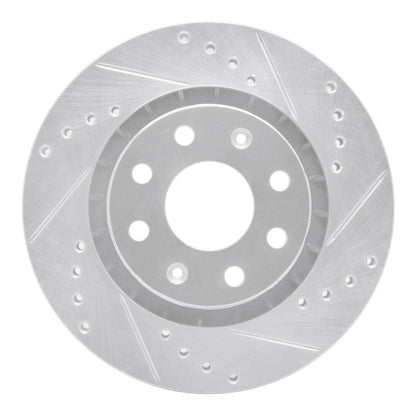R1 Concepts R1 04-17 Chevrolet AVEO (USA/Canada) Front Right Drilled & Slotted Silver Brake Rotor