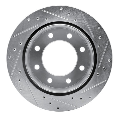 R1 Concepts R1 99-25 Chevrolet Suburban 2500 Rear Left Drilled & Slotted Silver Brake Rotor
