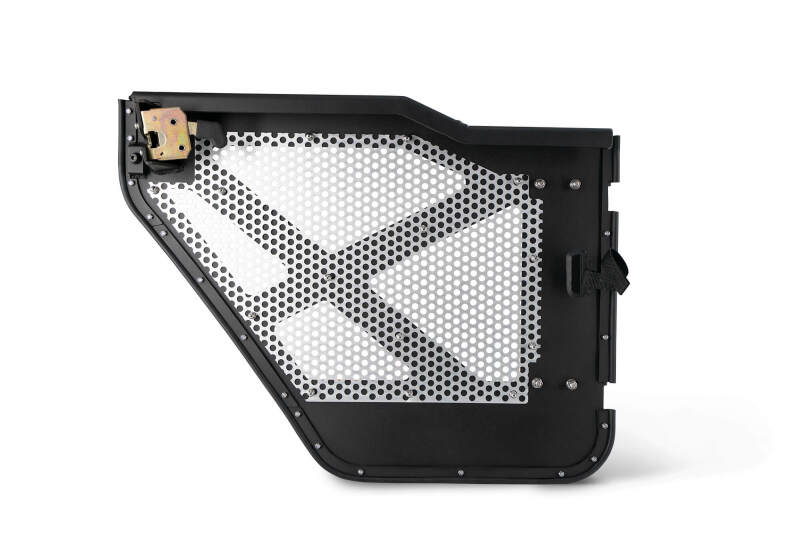 DV8 Offroad DV8 18-22 Jeep 4 Door JL/JT Aluminum Half Doors with Perforated Mesh Rear