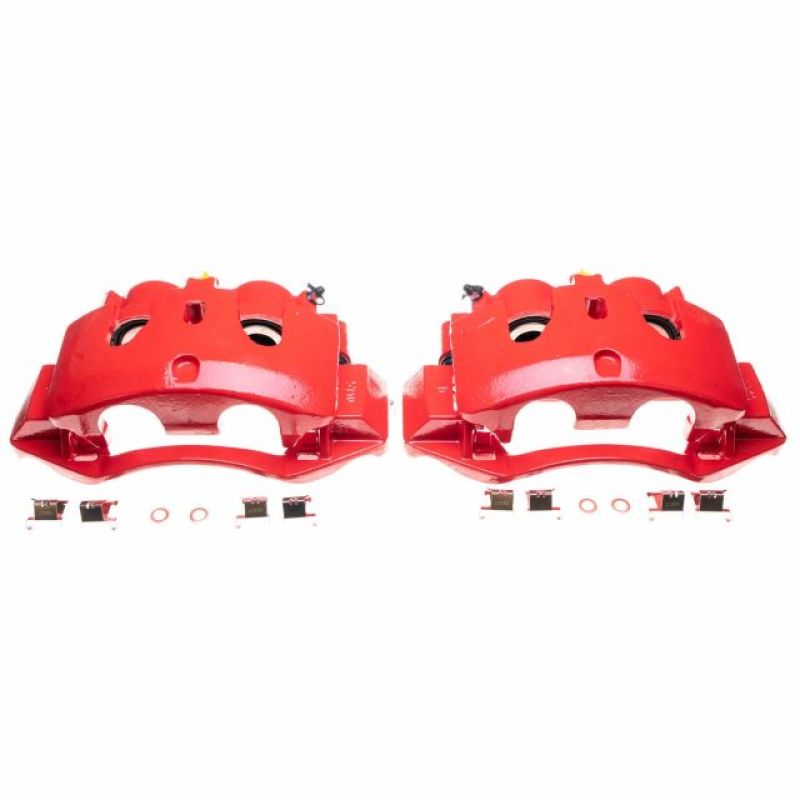PowerStop Power Stop 11-16 Chevrolet Silverado 3500 HD Rear Red Calipers - Pair
