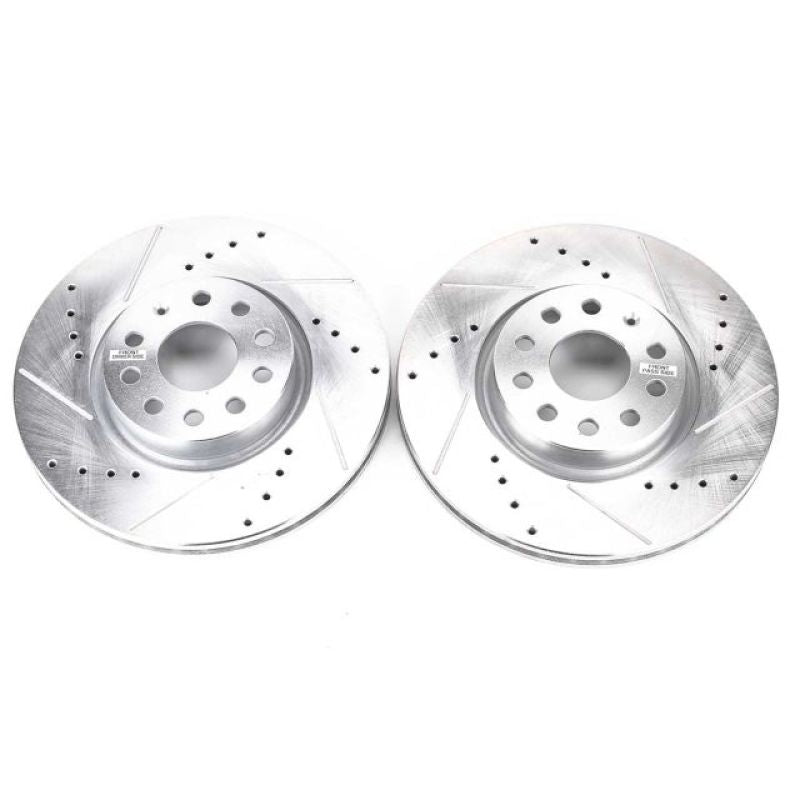 PowerStop Power Stop 06-13 Audi A3 Front Evolution Drilled & Slotted Rotors - Pair
