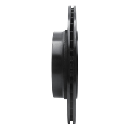R1 Concepts R1 99-06 BMW 323I Rear Left Drilled & Slotted Black Brake Rotor