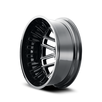 Mayhem 8107D Cogent Dually 20x8.25/8x210 BP/-192mm Offset/154.2mm Hub Black w/ Milled Spokes Wheel