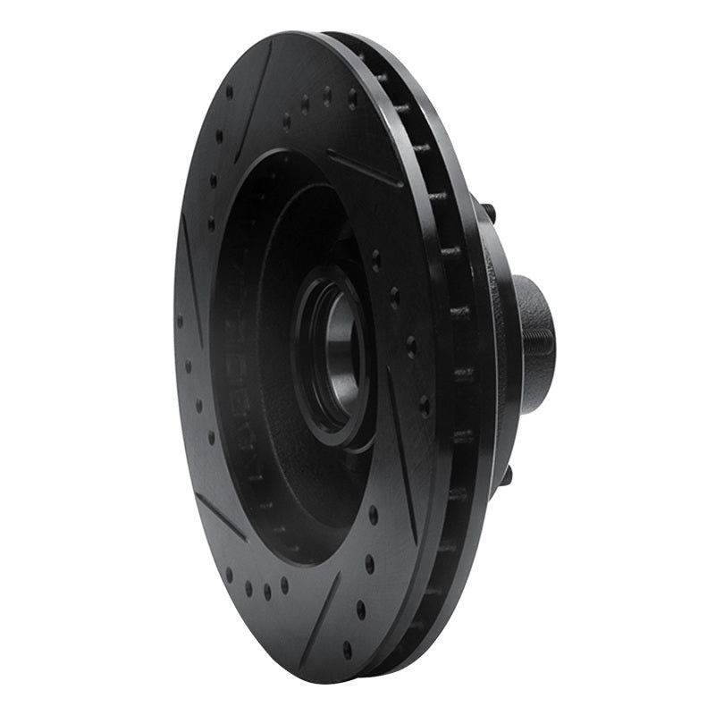 R1 Concepts R1 78-90 Buick LeSabre Front Right Drilled & Slotted Black Brake Rotor
