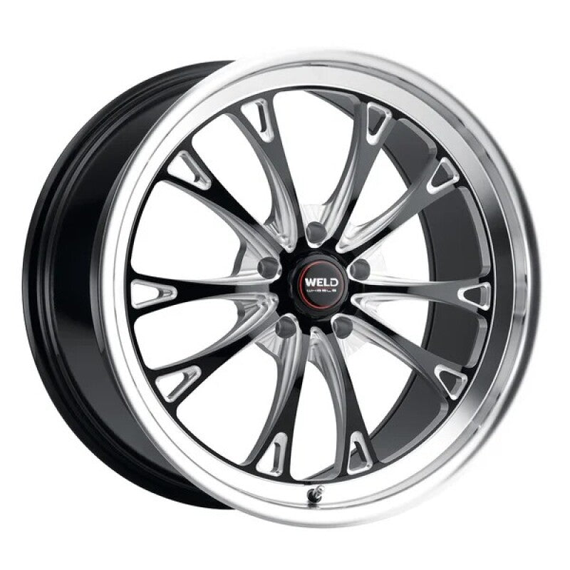 Weld Belmont Beadlock 17x10 / 5x115 BP / ET30 BS 6.70 Gloss Black MIL DIA 78.1