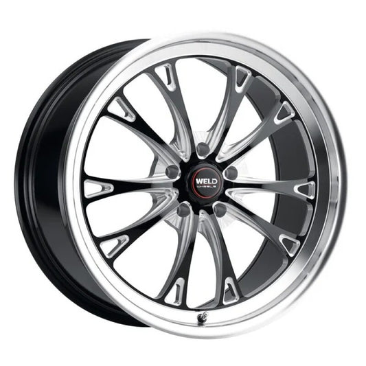 Weld S113 20X8 Belmont 5X120.65 ET00 BS4.50 Gloss Black MIL Dia 78.1