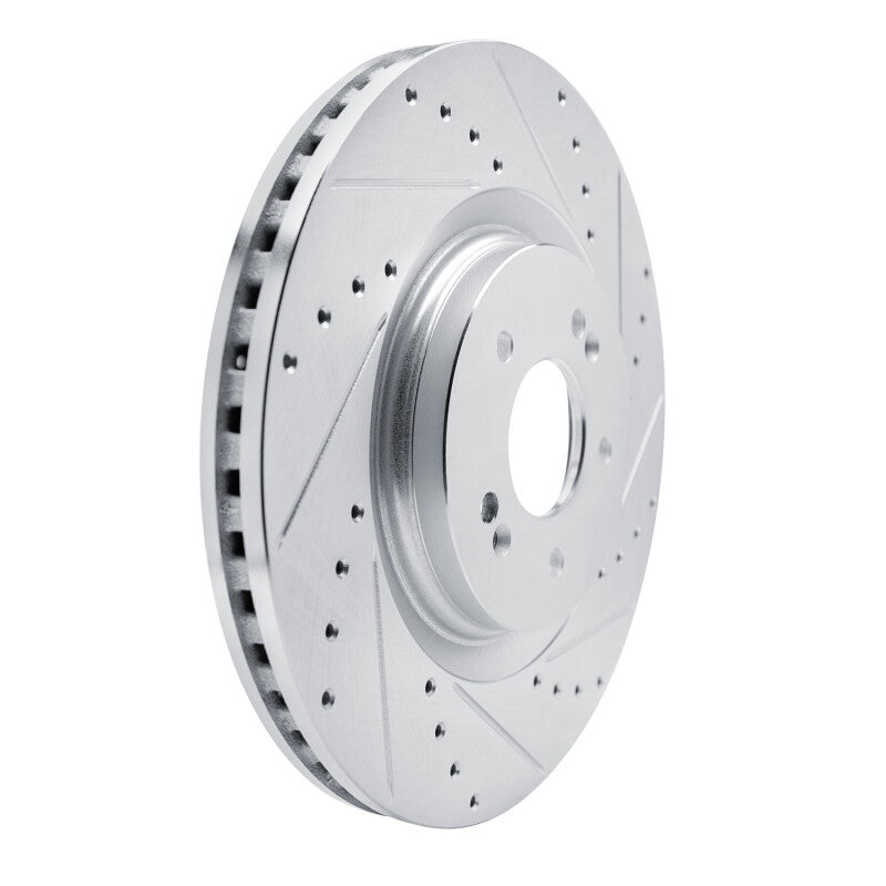 R1 Concepts R1 21-26 Hyundai SONATA Front Right Drilled & Slotted Silver Brake Rotor
