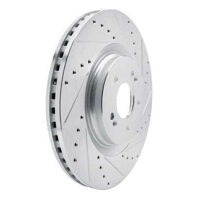 R1 Concepts R1 21-26 Hyundai SONATA Front Right Drilled & Slotted Silver Brake Rotor
