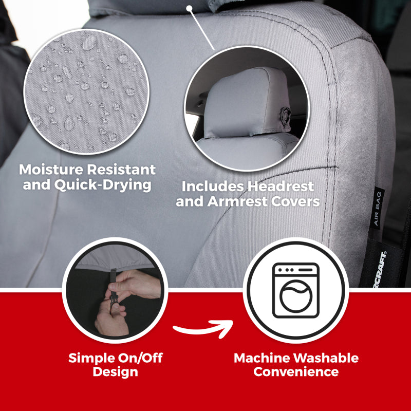 Covercraft 2026 Jeep Wrangler 2-Door (MT) Polycotton SeatSaver Custom Front Row Seat Covers