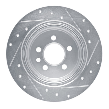 R1 Concepts R1 00-06 Rover 75 (Mexico) Rear Left Drilled & Slotted Silver Brake Rotor