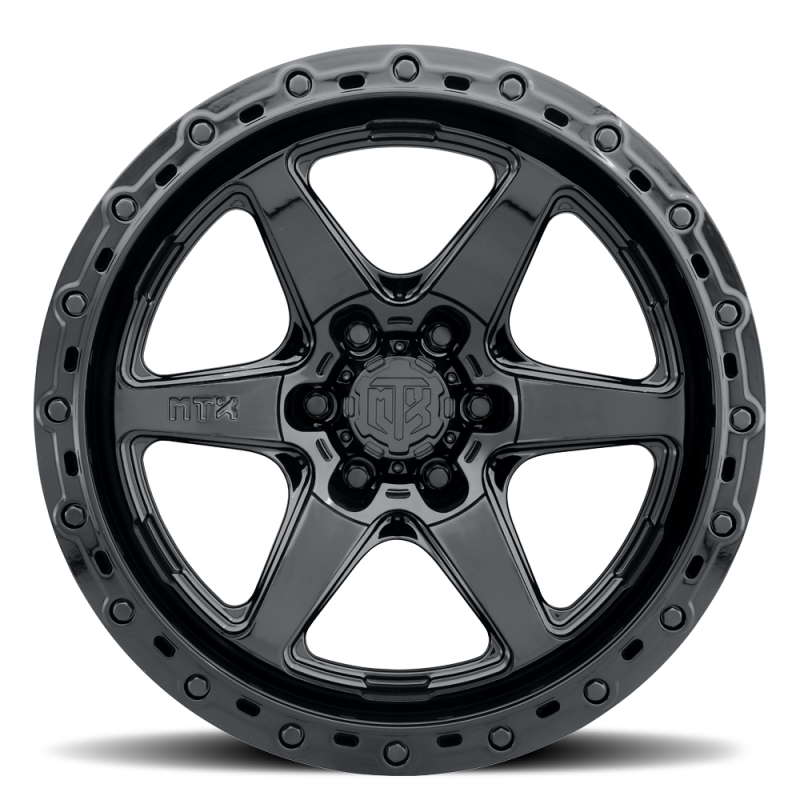 MTX Wheels MTX Spitfire 6 Gloss Black 17x9in / 6x139.7 BP / -12mm Offset / 106.1mm Bore