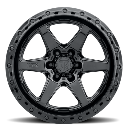MTX Wheels MTX Spitfire 6 Gloss Black 17x9in / 6x139.7 BP / -12mm Offset / 106.1mm Bore