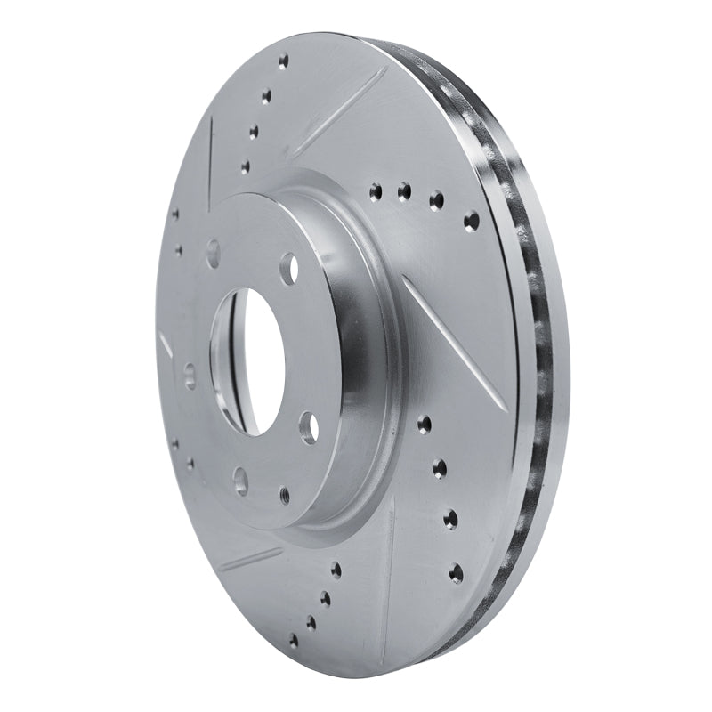 R1 Concepts R1 13-19 Mazda 6 Front Left Drilled & Slotted Silver Brake Rotor