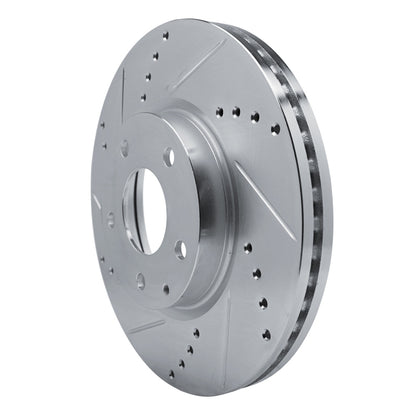 R1 Concepts R1 13-19 Mazda 6 Front Left Drilled & Slotted Silver Brake Rotor