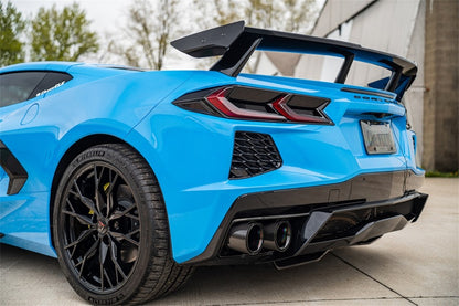 CORSA Performance Corsa 2020-2025 Chevrolet Corvette C8 RWD 3in Track Cat-Back Delete Exhaust w/4.5in CF Black PVDTips