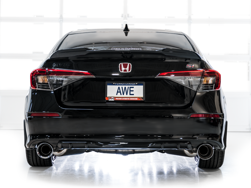 AWE Tuning 22+ Honda Civic Si/Acura Integra Touring Edition Catback Exhaust - Dual Chrome Silver Tip