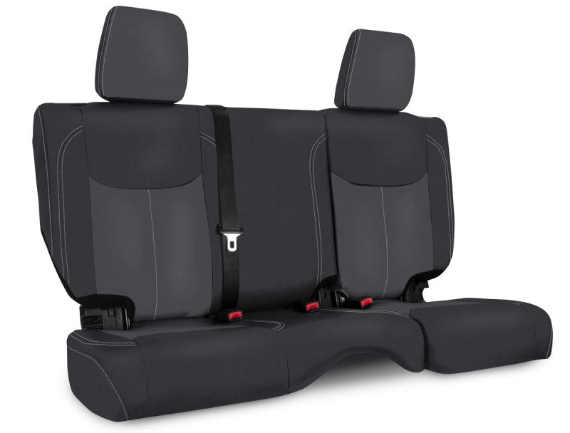 PRP Seats PRP 13-18 Jeep Wrangler JKU Rear Seat Cover/4 door - Black/Grey