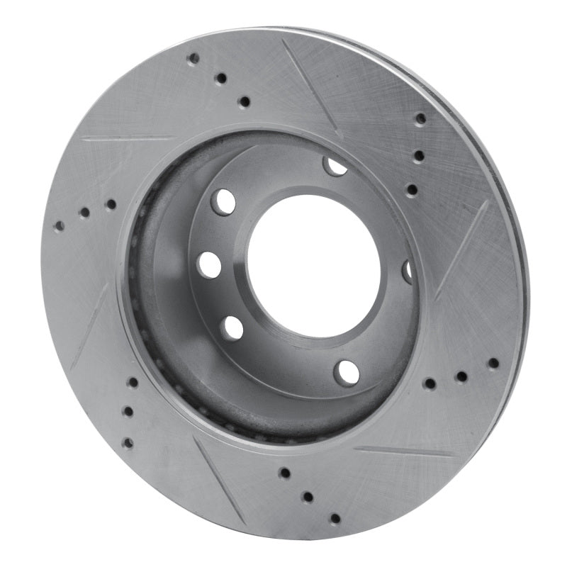 R1 Concepts R1 02-06 Dodge Sprinter 2500 Front Left Drilled & Slotted Silver Brake Rotor