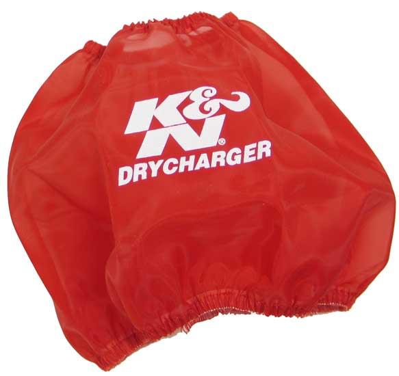 K&N Engineering K&N Round Tapered Drycharger Air Filter Wrap Red 7.5in Base ID / 4.5in Top ID / 6in Height