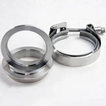 Granatelli Motor Sports Granatelli 3.5in Mild Steel Mating Male to Female Flanges w/V-Band Clamp