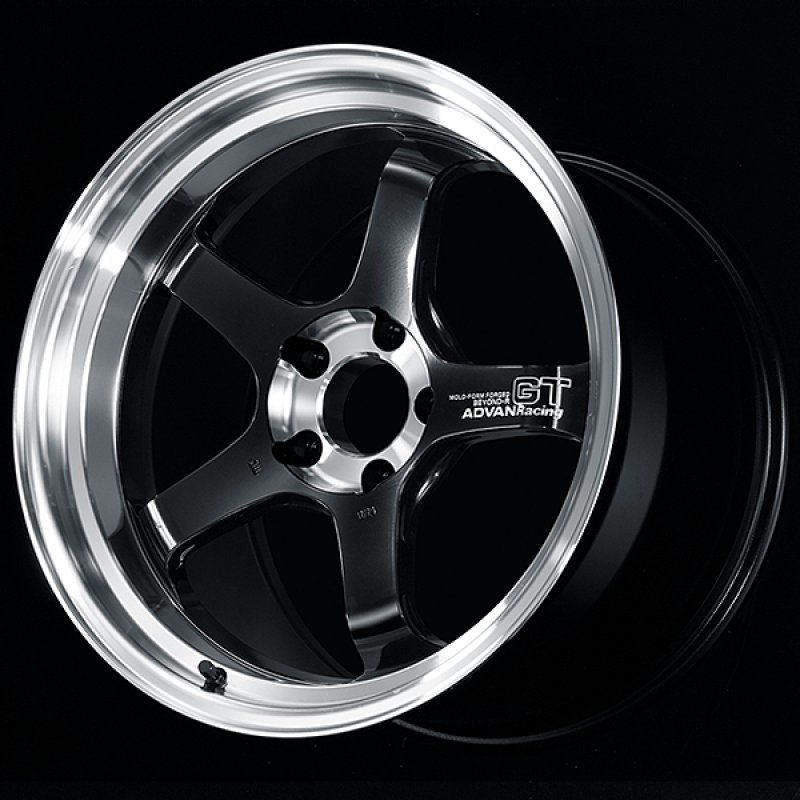Advan GT Beyond-R 18X9.5 / +22 Off / 5x120 BC / 72.5mm Bore / Diamond Cut and Dark Platinum Black
