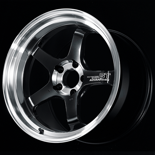 Advan GT Beyond-R 18X9.5 / +22 Off / 5x120 BC / 72.5mm Bore / Diamond Cut and Dark Platinum Black