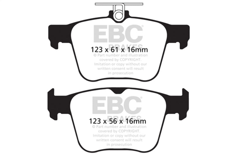 EBC Racing 2014+ Audi S3 2.0L Turbo RP-X Rear Brake Pads