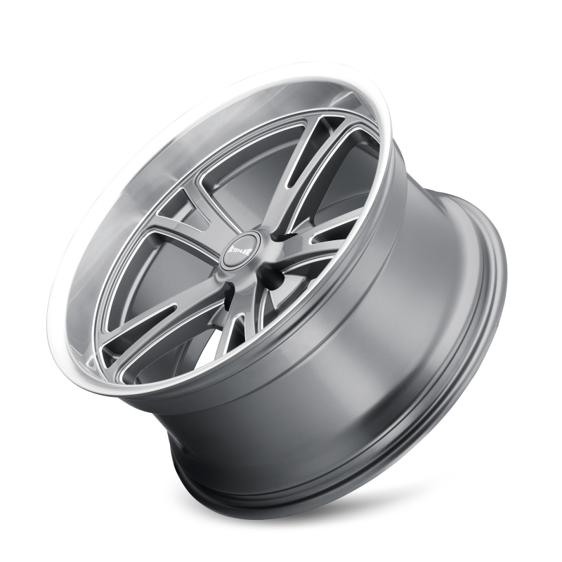 Ridler Wheels Ridler 606 20x8.5 / 5x127 BP / 0mm Offset / 83.82mm Hub Gloss Grey Machined Wheel