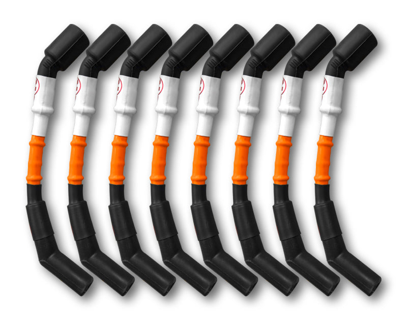 Kooks Headers Kooks 10mm Spark Plug Wires - Orange w/Black Boots (8 pc. Set)