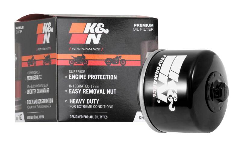 K&N Engineering K&N Oil Filter for 2005-2014 BMW K1200 GT/R/RS/S/ K1300 GT/R/S/ R1200 GS/R/RT S1000RR