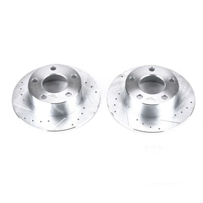PowerStop Power Stop 95-04 Audi A6 Rear Evolution Drilled & Slotted Rotors - Pair