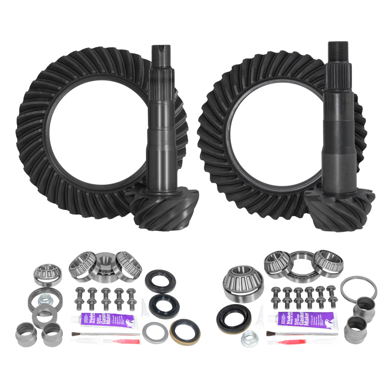 Yukon Gear & Axle Yukon Ring & Pinion Gear Kit Front & Rear for Toyota 8.2/8IFS Diff (w/Factory Locker) 4.56 Ratio