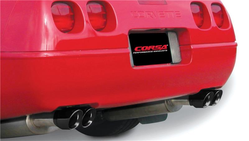 CORSA Performance Corsa 1990-1995 Chevrolet Corvette C4 ZR1 5.7L V8 LT5 Black Sport Cat-Back Exhaust