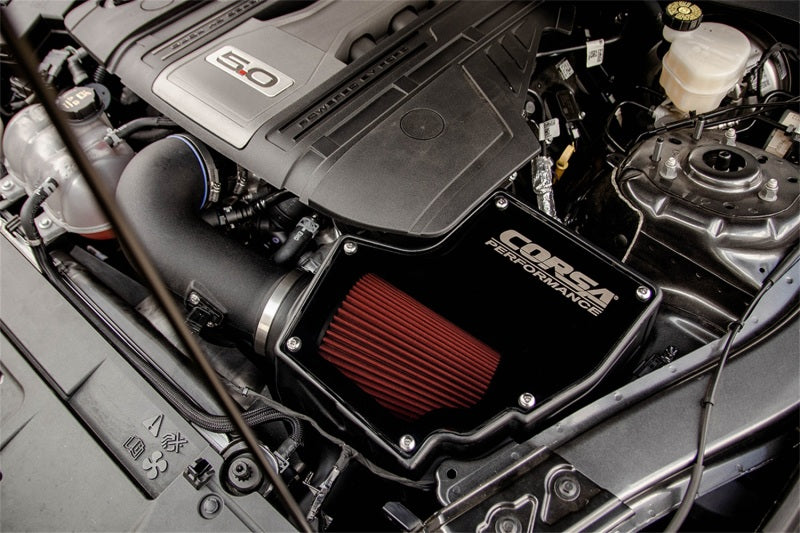 CORSA Performance Corsa 2018-2023 Ford Mustang GT 5.0L V8 Cold Air intake w/ DryTech Filter