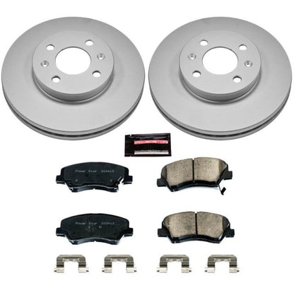 PowerStop Power Stop 12-18 Hyundai Accent Front Z17 Evolution Geomet Coated Brake Kit