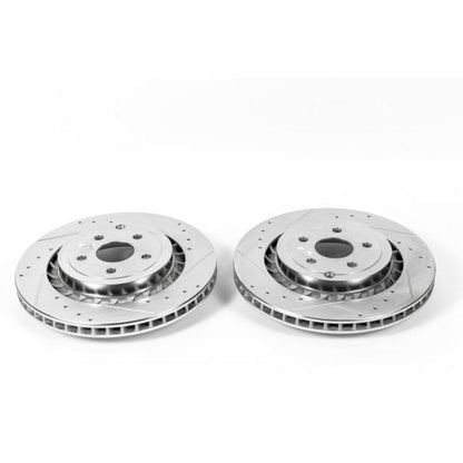 PowerStop Power Stop 15-17 Chevrolet SS Rear Evolution Drilled & Slotted Rotors - Pair