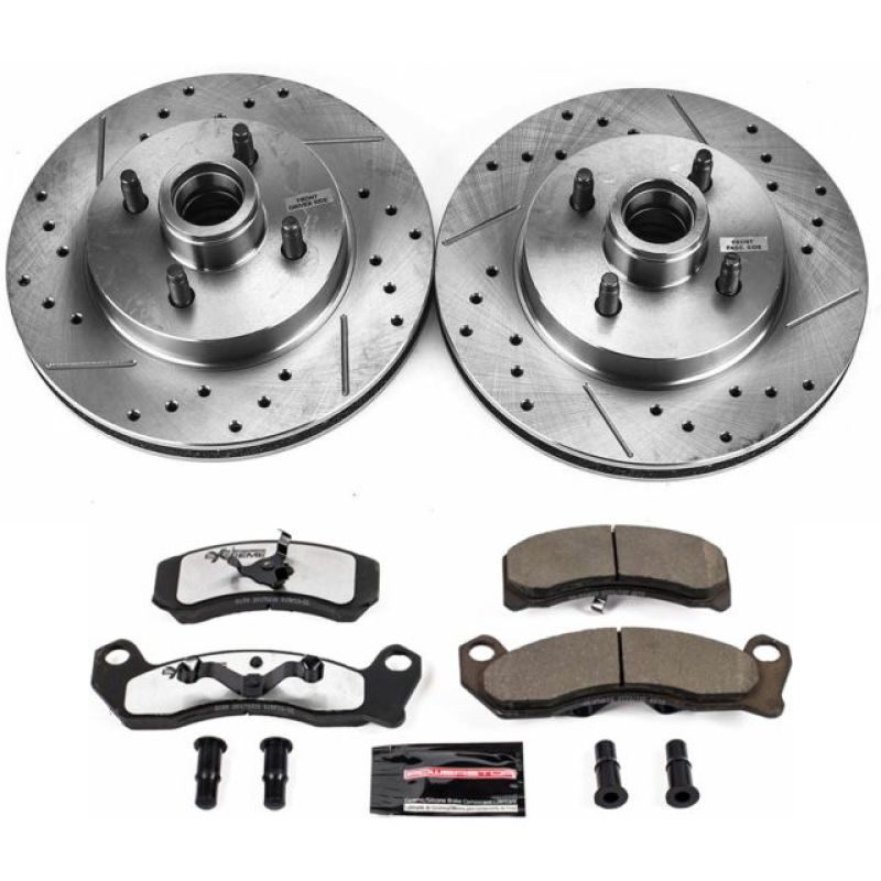 PowerStop Power Stop 87-93 Ford Mustang Front Z26 Street Warrior Brake Kit